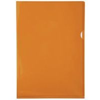 Etui carton 100 poch. coin pvc lisse  hr 13/100e A4 orange - Image 2