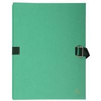 Lot de 10 chemises dos extensible avec rabat papier 24x32cm vert clair - Image principale