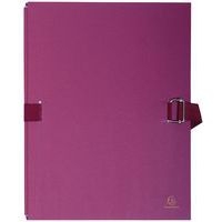 Lot de 10 chemises dos extensible avec rabat papier - 24x32cm bordeaux - Image principale