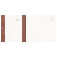 Lot de 50 Bloc vendeur col. bistre 100 feuil. double num. 6 ,6x13,5cm - Image principale