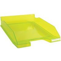 Lot de 6 Corbeille à courrier MIDI-COMBO vert anis transparent - Image principale