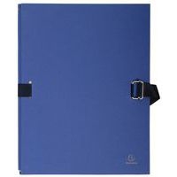 Lot de 25 chem. dos extens. pap. toilé 24x32cm filmée par 5 bleu foncé - Image principale