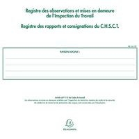 Lot de 5 Registre de l'Inspection du travail et du CHSCT - folioté - 16 pages - Image 3