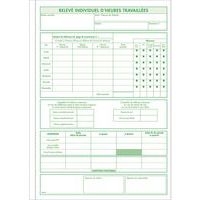 Lot de 5 Manifold RTT Enregistrement temps travail 50 feuil. dupli autocopiants - Image 2