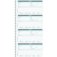 Lot de 5 Carnet spiralé- Messages téléphones - 50 feuilles dupli autocopiantes - Image 2