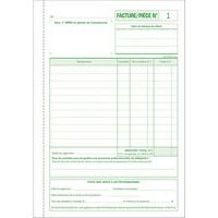 Lot de 5 Manifold Factures micro-entrepreneur 21x14,8cm - 50 feuillets dupli - Image 3
