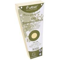 Lot de 6 paq. 100 fiches Intercal. trapèz. unies perf. 105x240mm - Image 2