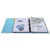 Lot de 10 Class. Prem'Touch int. et ext. en PP Dos 80mm A4 Bleu clair - Image 2