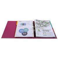 Lot de 10 Classeur à levier Prem'Touch - Dos 80mm - A4 maxi Fuchsia - Image 4