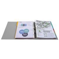 Lot de 10 Classeur à levier Prem'Touch - Dos 80mm - A4 maxi Gris foncé - Image 3