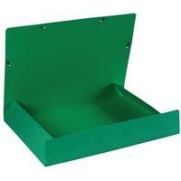 Lot de 5 chemises à élastique 3 rabats carte lustrée 600gm2 - A3 vert - Image 2