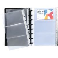 Lot de 5 Porte-cartes de visite à anneaux et pochettes détachables A5 - Image 2