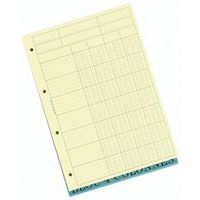 Lot de 5 Bloc de contrôle comptable - 4 colonnes - Image 2