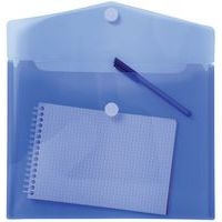 Lot de 10 Sachet de 5 pochettes-enveloppes polypropylène - A4 - Bleu - Image 2