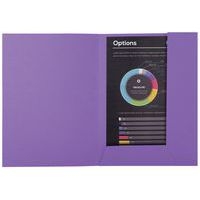 Lot de 5 paquets de 50 chemisess 2 rabats ROCK''S 210 - 24x32cm violine - Image 2