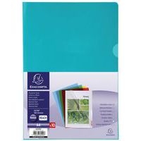 Lot de 10 Pochettes coin PVC lisse haute résistance 13/100e - A4 - Image 2