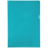 Etui carton de 100 poch. coin pvc lisse  hr 13/100e A4 vert - Image principale