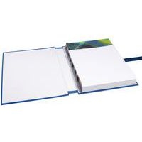 Lot de 10 chemises dos extensible avec rabat papier 24x32cm bleu foncé - Image 2