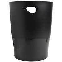 Lot de 8 Corbeille à papier ECOBIN 15 litres avec poignées noir - Image 3