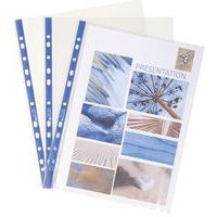 Pochettes perforées Stop doc ouverture en coin - PP lisse 6/100e - A4 - Image 4