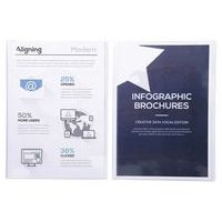 Lot de 5 Chemises de présentation pour relier avec Serodo PVC lisse 20x100e -A4 - Image 3