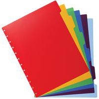 Intercalaires polypropylènes couleurs pour porte-vues à anneaux - Image 2