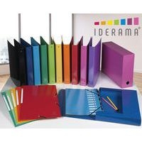 Lot de 10 Classeur A4 4 anneaux 30mm Iderama - Rouge - Image 3