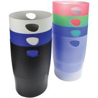 Lot de 8 Corbeille à papier ECOBIN 15 litres avec poignées noir - Image 2