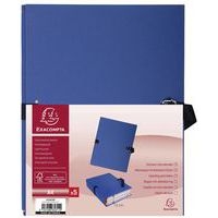 Lot de 25 chem. dos extens. pap. toilé 24x32cm filmée par 5 bleu foncé - Image 2