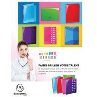 Lot de 10 Classeur 4 anneaux 30mm IDERAMA PP 7/10e - A4 maxi - Anis - Image 3