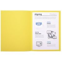 Lot de 5 paquets de 100 chem. Forever 170 100% recyclé 24x32cm jaune - Image 3