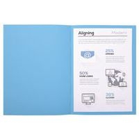 Lot de 5 paquets 100 chem. Forever 170 100% recyclé 24x32cm bleu vif - Image 2