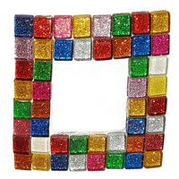 Pot de 500g de mosaïque carrée pailletée 10 x 10 mm - Image 2