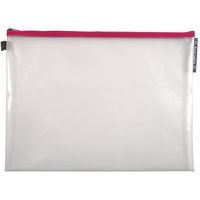 Lot de 10 Pochette à fermeture éclair en plast. souple A3 col. assort. - Image 3