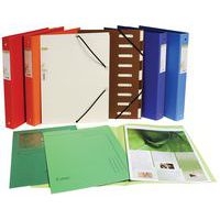 Lot de 10 Class. rembordé papier 4 anneaux 30mm Forever A4 Vert foncé - Image 2