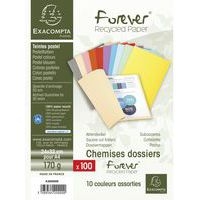 Lot de 5 paq. 100 chem. Forever 170 100% recyclé 24x32cm col. assort. - Image 3