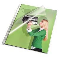 Lot de 100 Pochettes perforées Premium, A4, PP grainé, 130µ, x100 - Image principale