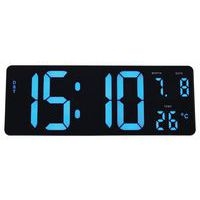 Horloge digitale LCD murale ou à poser diode bleue - Image principale