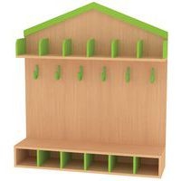 Vestiaire cabane 6 enfants hêtre vert-Bessière - Image principale