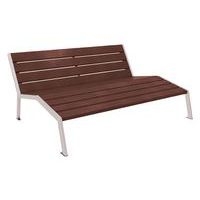 Chaise longue Silaos 3 places acier et plastique recyclé - Procity - Image principale