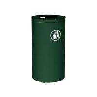 Poubelle Olbia 120 L sans seau - galva vert 6005 - Image principale