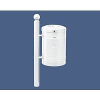 Poubelle Guyenne sur poteau pommeau Boule 40 L avec seau - Procity - Image 4