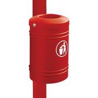 Poubelle Esterel 40 L à fixer sur poteau Ø 7.6 cm - Procity - Image 2