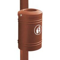 Poubelle Esterel 40 L à fixer sur poteau Ø 7.6 cm - Procity - Image principale