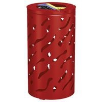 Poubelle Venise ronde Tri sélectif 2 x 60 L - galva - Procity - Image 2