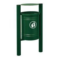 Poubelle Saintonge 40 L avec seau pommeau inox brossé - Procity - Image 4