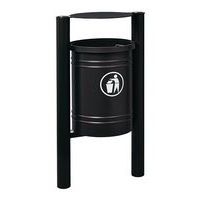 Poubelle Saintonge 40 L avec seau pommeau inox brossé - Procity - Image 2