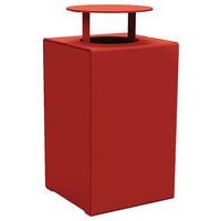 Poubelle Kub 120 L acier avec couvercle - Procity - Image principale