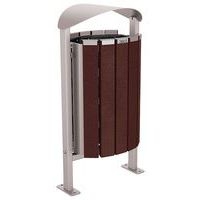 Poubelle Silaos 50 L acier/plastique recyclé - Procity - Image 3