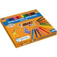 Classpack 144 crayons BIC KIDS Evolution Ecolutions, 12 couleurs, 12 crayons par couleur - Image 2